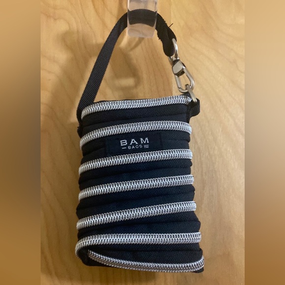 Bam Bags Bags Bam Bags Coin Purse In Black And Silver Poshmark